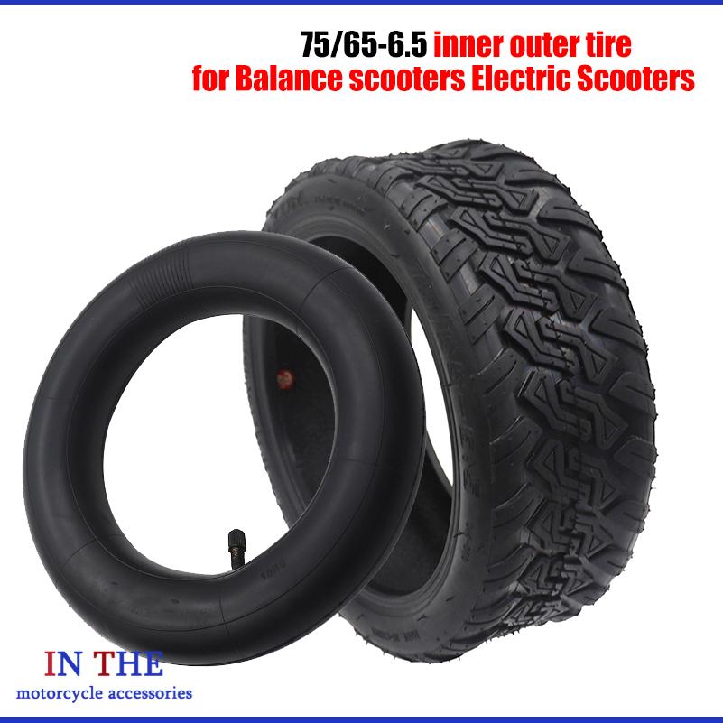 Scooter Tire - ยางในและยางนอกขนาด 10 นิ้ว 75/65-6.5 สำหรับสกู๊ตเตอร์ไฟฟ้า Ninebot