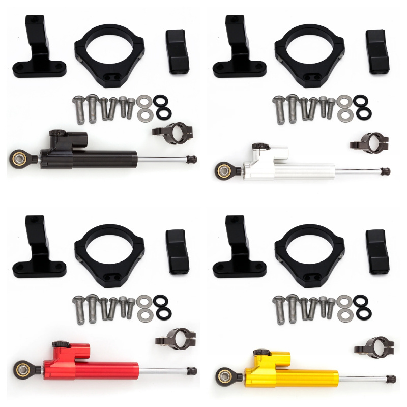 Steering Damper Stabilizer Kit Cnc - ชุดอุปกรณ์ยึดติดตั้งโช้คกันสะบัดสำหรับรถมอเตอร์ไซค์ Zontes 703RR CNC