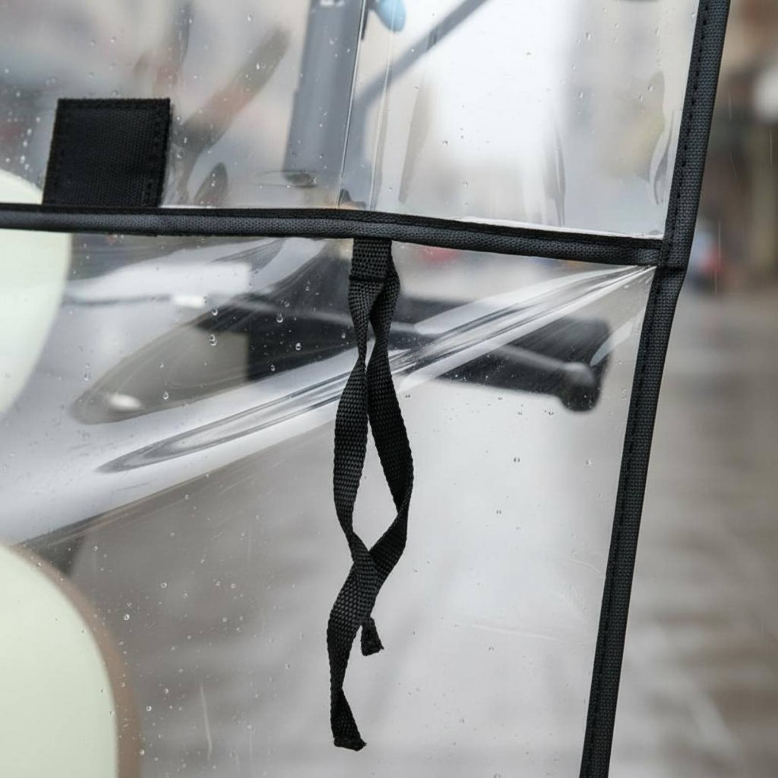 Electric Scooter Rain Cover - ผ้าคลุมกันฝนสำหรับสกู๊ตเตอร์ไฟฟ้า แบบพับได้ ที่บังฝนสำหรับสกู๊ตเตอร์ หลังคาสำหรับจักรยานไฟฟ้าแบบถอดได้ ติดตั้งง่าย