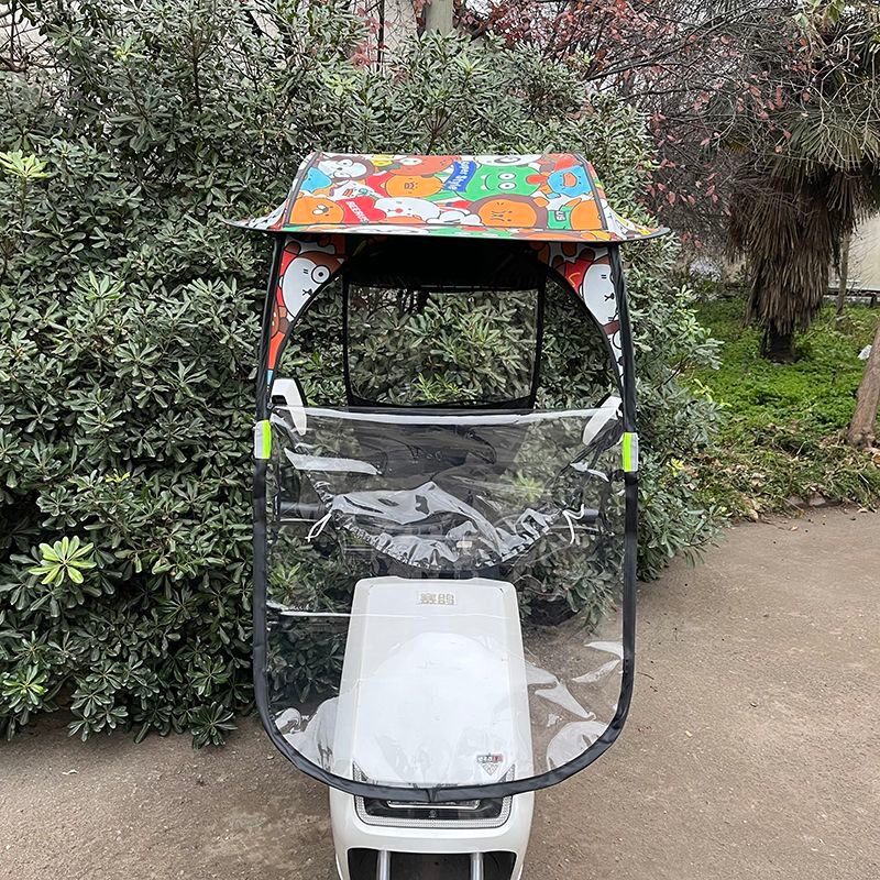 หลังคาบังแดดกันฝนสำหรับสกู๊ตเต - Electric Scooter Rain Cover บทวิจารณ์และราคา