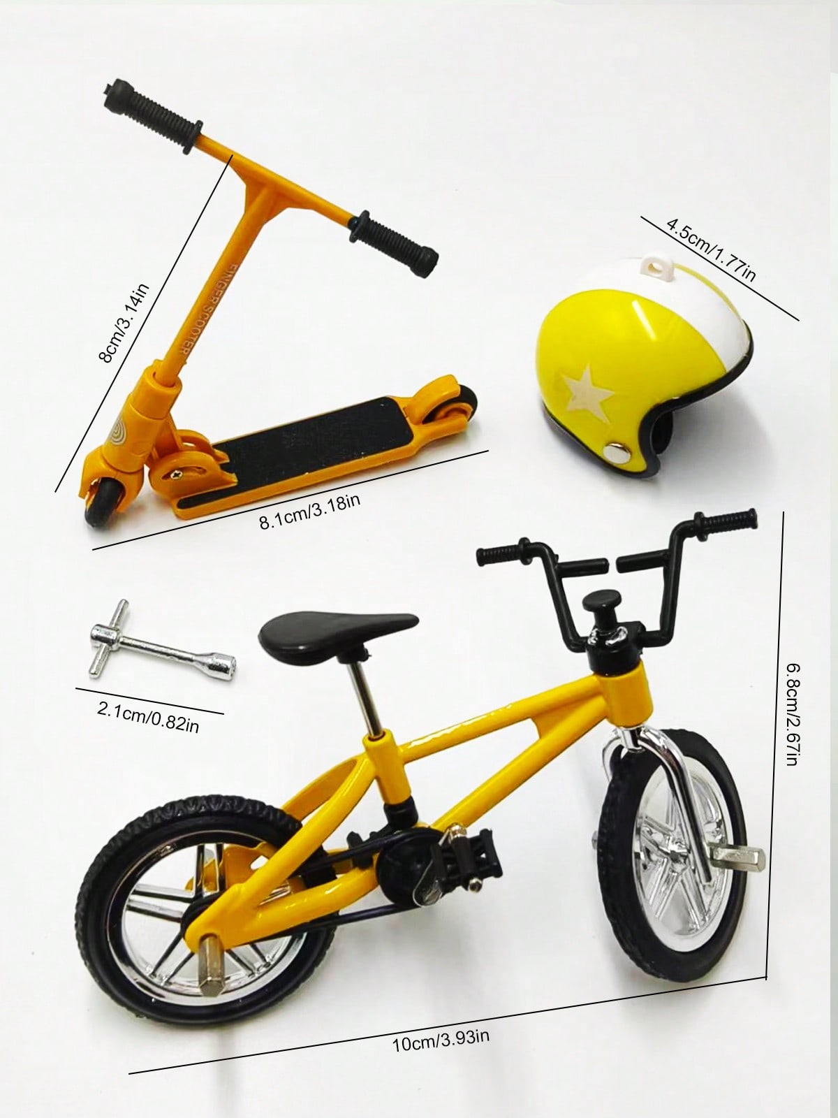 1:12 ชุดจักรยานสกู๊ตเตอร์จิ๋ว  - Scooter Helmet Set บทวิจารณ์และราคา