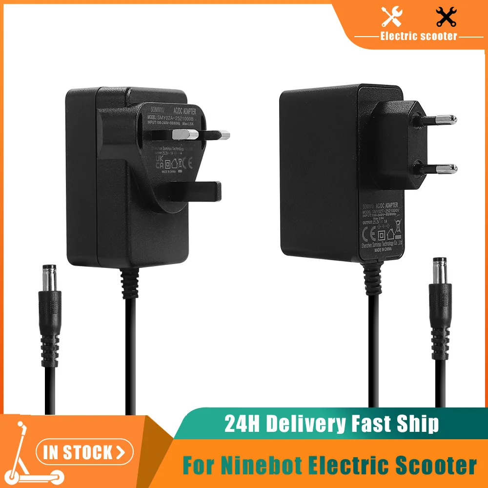 เครื่องชาร์จ 25.2V 1A สำหรับ N - Kids Electric Scooter บทวิจารณ์และราคา